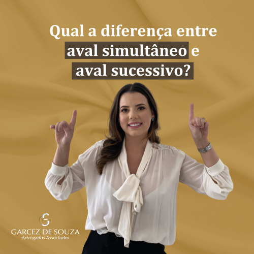 Qual a diferença entre aval simultâneo e aval sucessivo?